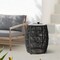 Armen Living Emory Indoor Outdoor Garden Stool End Table in Charcoal Rope and Gray Stone 840254336001 - alternate 4